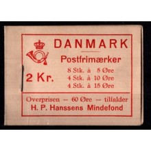 1937 - Danmark - AFA 236-38 - Frimærke - Dybbøl Mølle hæfte - Komplet sæt - Postfrisk.